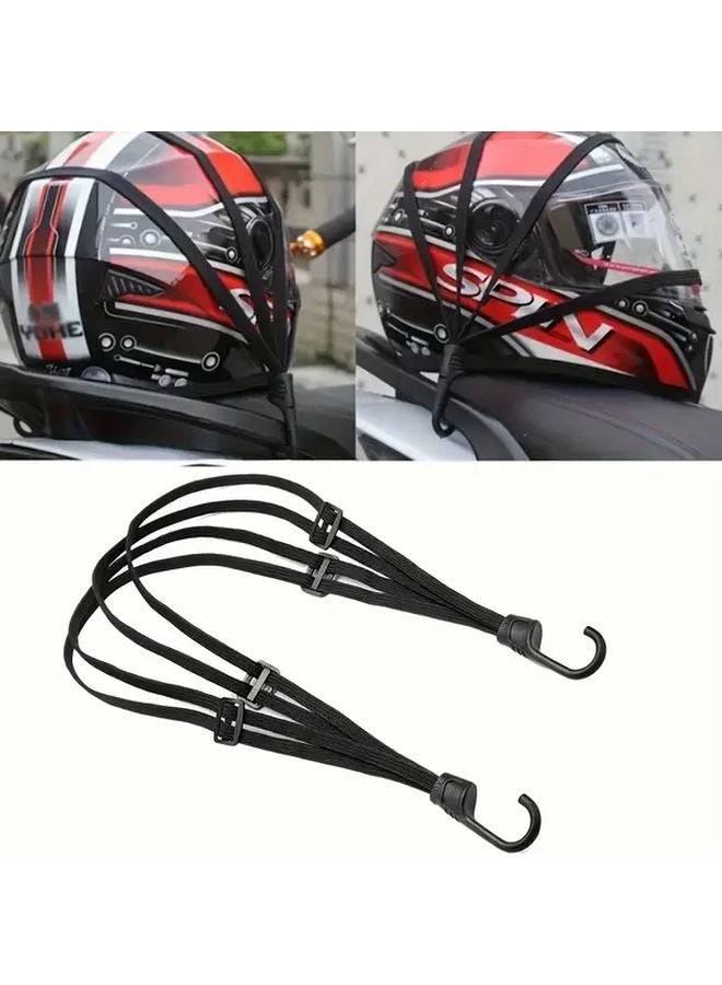 Heavy Duty 4 In 1 Motorcycle Elastic Strap With Hook System 1pc - Image 3